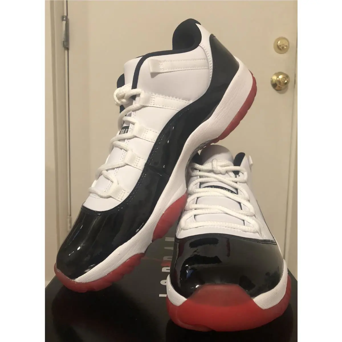 Nike shoes - Jordan 11 - AV2187 - White/University Red-Black 5