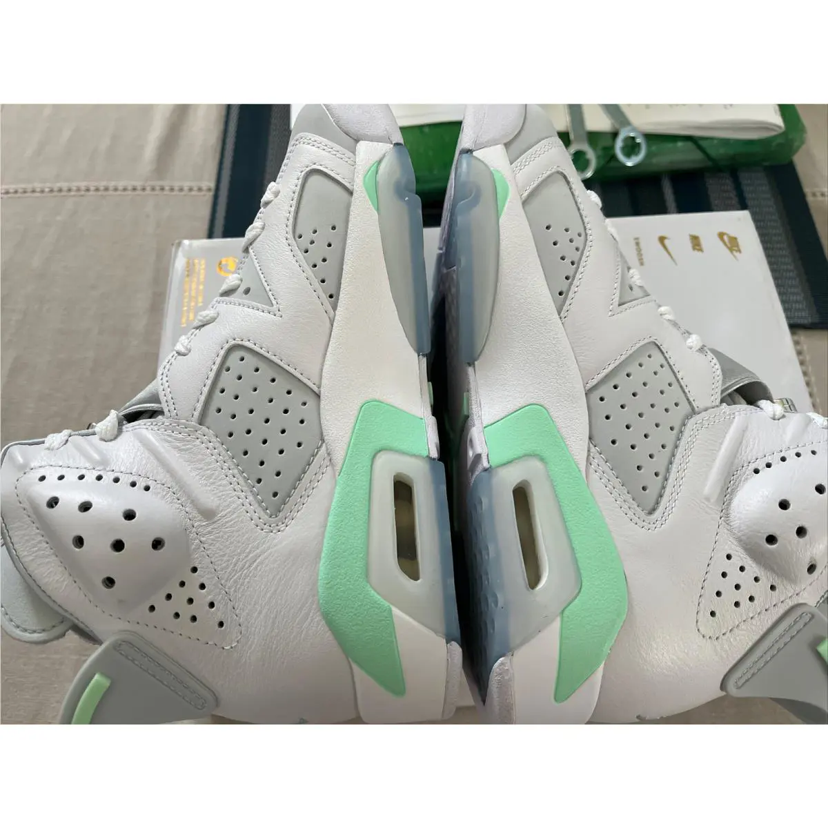 Nike shoes - Air Jordan 6 Retro - Air Retro - DQ4914 103 - White Pure Platinum Mint Foam 9