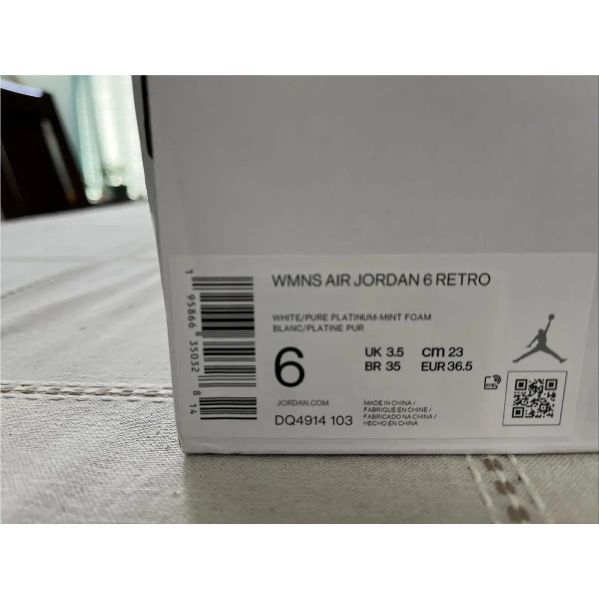Nike shoes - Air Jordan 6 Retro - Air Retro - DQ4914 103 - White Pure Platinum Mint Foam 13
