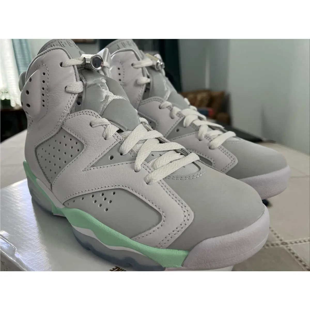 Nike shoes - Air Jordan 6 Retro - Air Retro - DQ4914 103 - White Pure Platinum Mint Foam 4