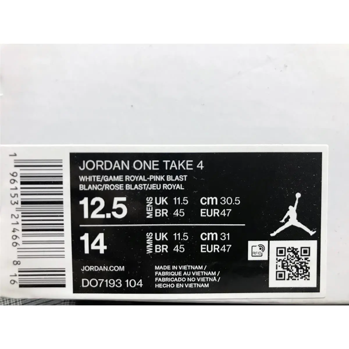 Nike shoes - Jordan One Take 4 - One Take - DO7193-104 - White (UPC: 196153214668) 3