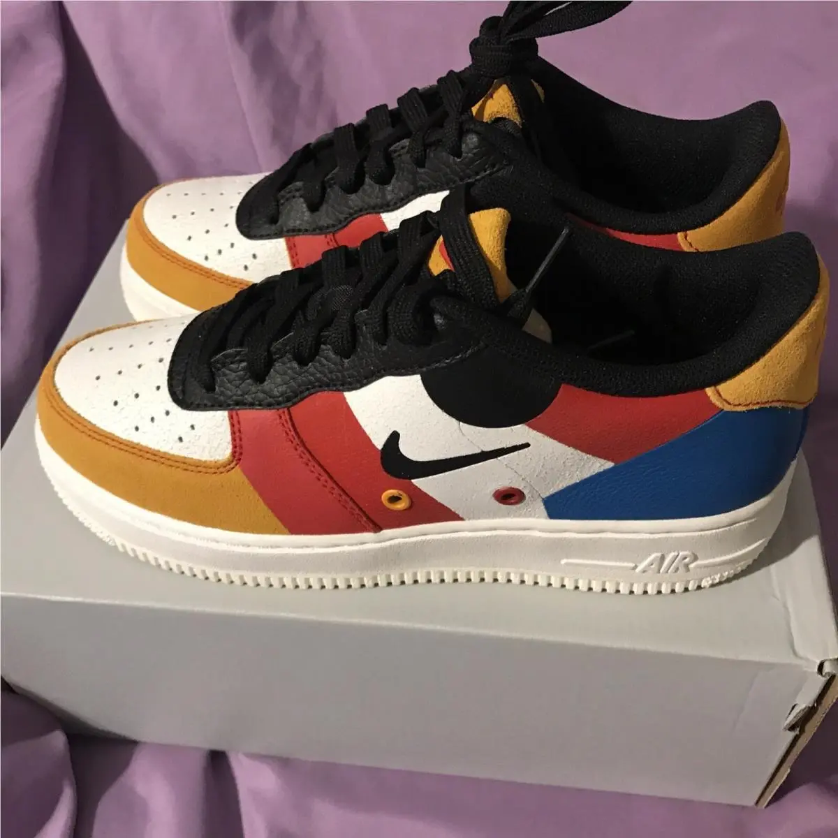 Nike Air Force 1 Low Premium Game Change GS Size 6 Sail Blue BQ2438-100