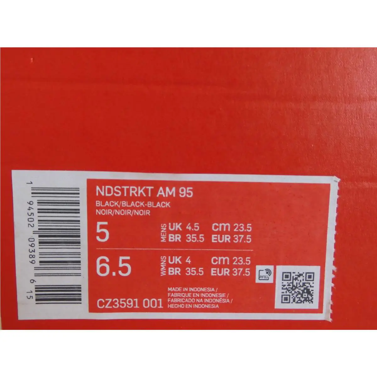 Nike shoes - Nike Air Max 95 NDSTRKT - CZ3591-001 - Black (UPC: 194502093896) 3