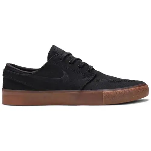 Nike Zoom Stefan Janoski Canvas RM SB Black Gum Black AR7718-005 Men`s Size 7 - Black