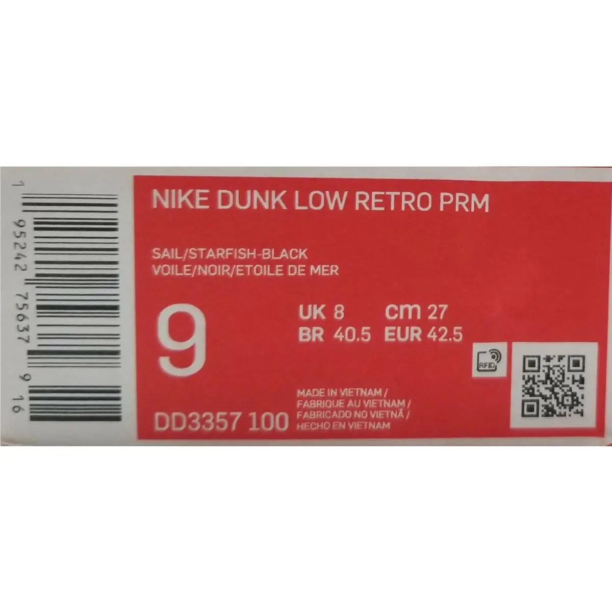 Nike shoes - Nike Dunk Premium 2021 - Dunk Premium - DD3357-100 - Orange (UPC: 0195242756379) 9