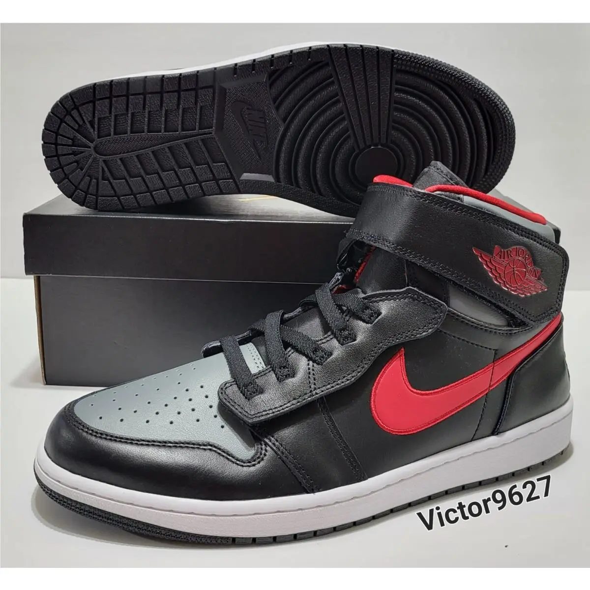 Nike shoes - Air Jordan 1 - Air - CQ3835-006 - Black smoke grey gym red (UPC: 195243486770) 0