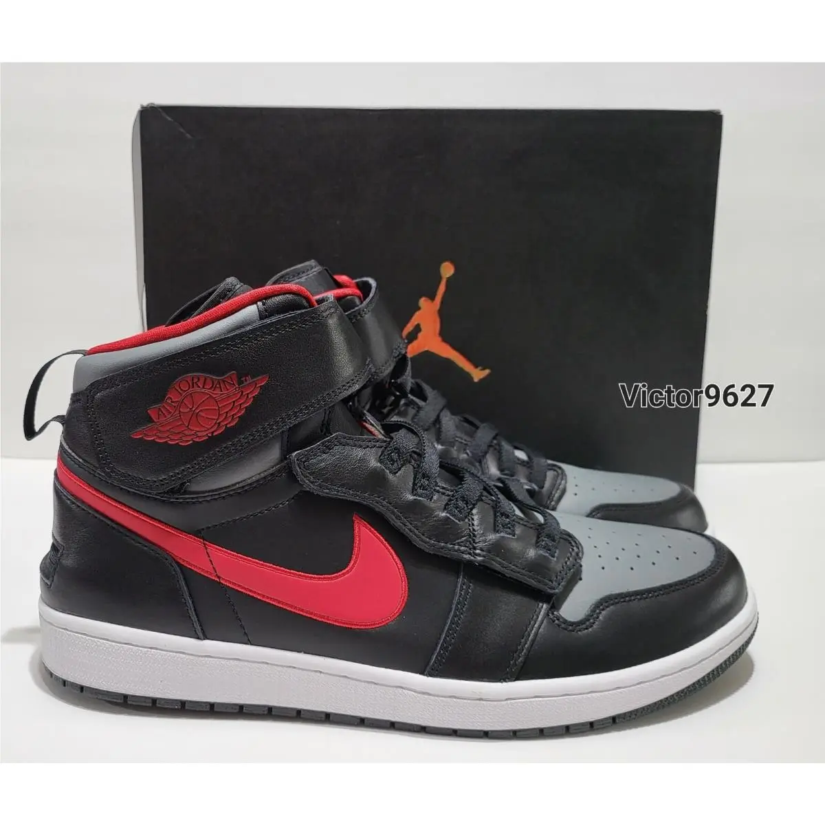 Nike shoes - Air Jordan 1 - Air - CQ3835-006 - Black smoke grey gym red (UPC: 195243486770) 2