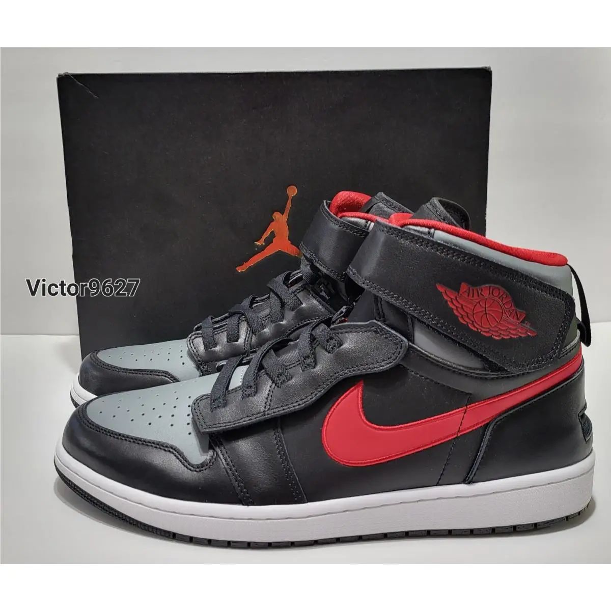 Nike shoes - Air Jordan 1 - Air - CQ3835-006 - Black smoke grey gym red (UPC: 195243486770) 3