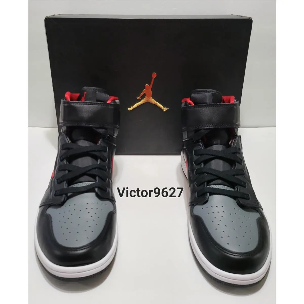 Nike shoes - Air Jordan 1 - Air - CQ3835-006 - Black smoke grey gym red (UPC: 195243486770) 6