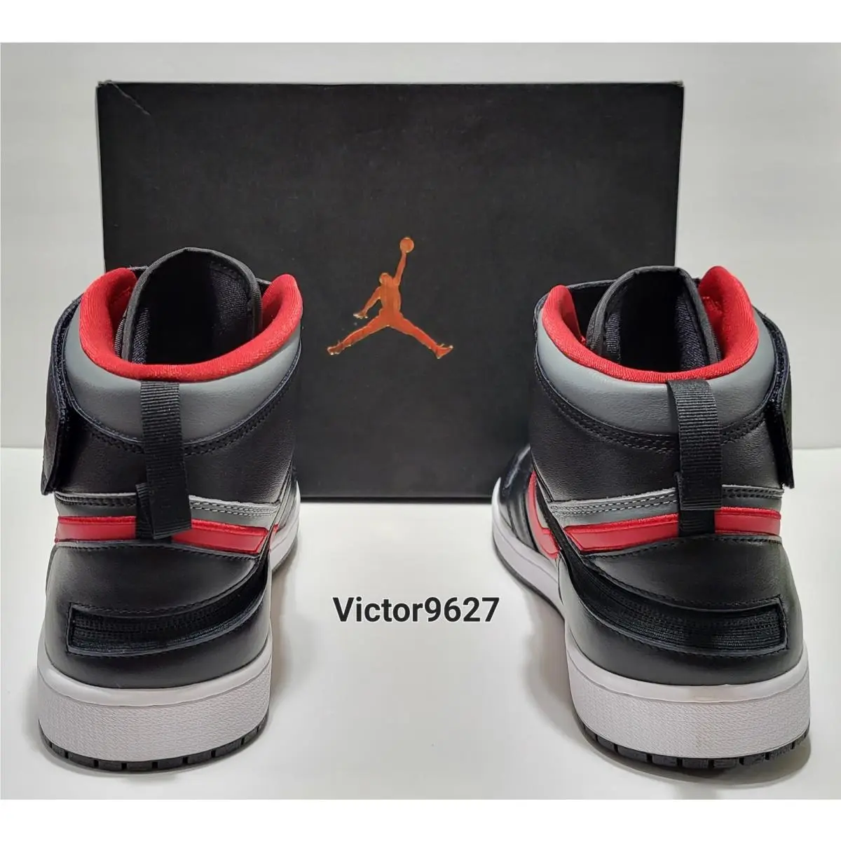 Nike shoes - Air Jordan 1 - Air - CQ3835-006 - Black smoke grey gym red (UPC: 195243486770) 7