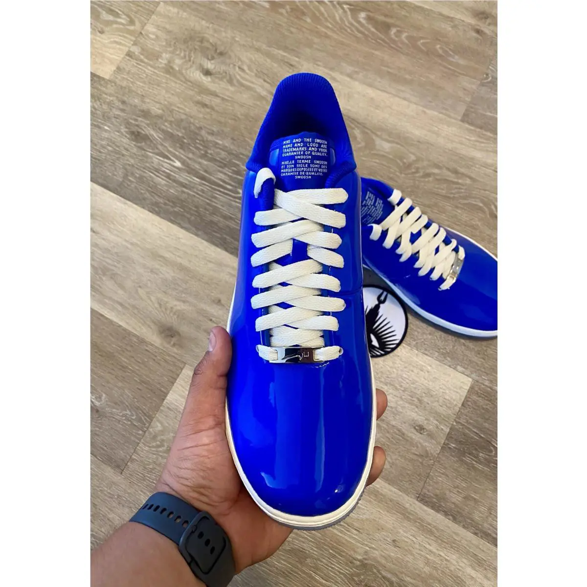 Nike shoes - Nike Air Force 1 - Air Force - HJ1060-400 - Racer Blue / White (UPC: 197599988915) 4