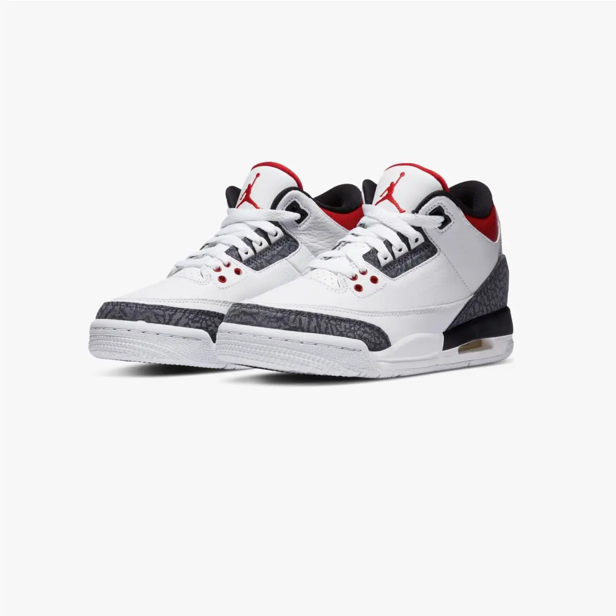 Nike shoes - Air Jordan 3 - Air - CZ6634 100 - White/Fire Red/Black (UPC: 0194277043683) 0