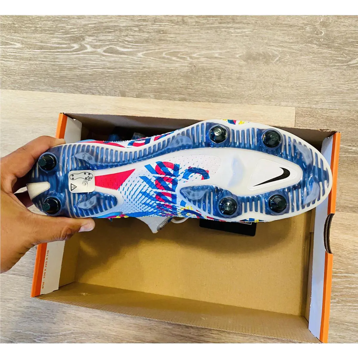 Nike shoes - Nike Phantom GT Elite DF 3D - DJ0956-468 - Chlorine Blue-Pink Blast-Yellow, Main: Multi-Color (UPC: 0194956638636) 8