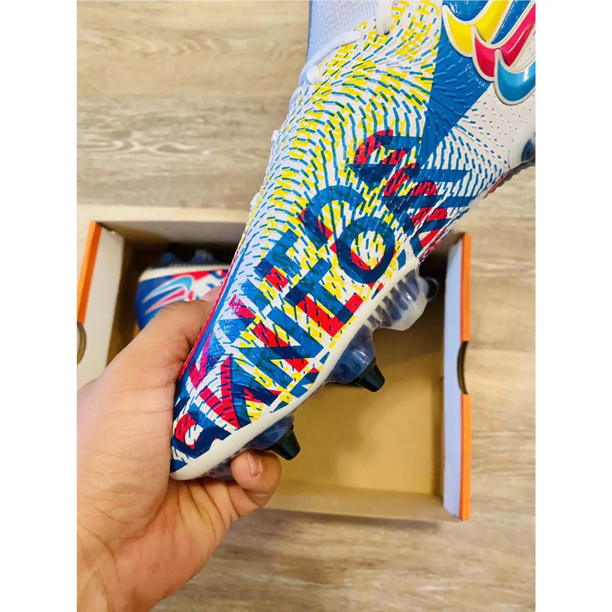 Nike shoes - Nike Phantom GT Elite DF 3D - DJ0956-468 - Chlorine Blue-Pink Blast-Yellow, Main: Multi-Color (UPC: 0194956638636) 2