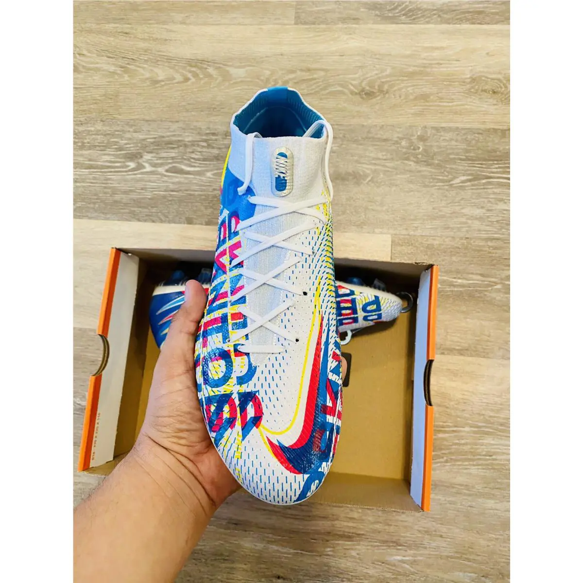 Nike shoes - Nike Phantom GT Elite DF 3D - DJ0956-468 - Chlorine Blue-Pink Blast-Yellow, Main: Multi-Color (UPC: 0194956638636) 4