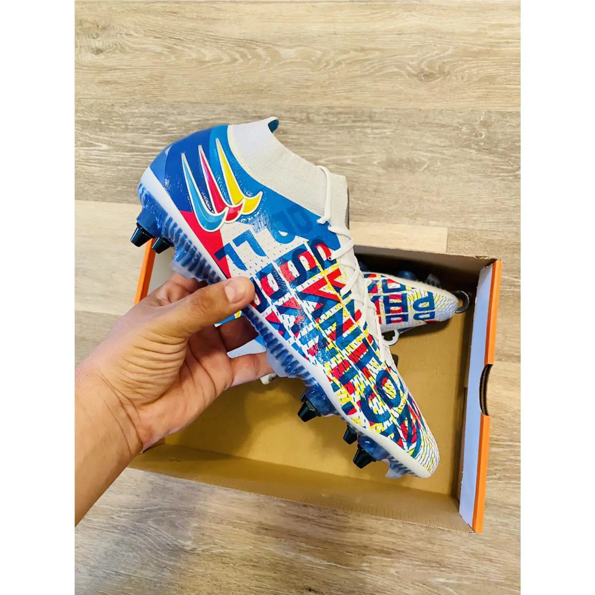 Nike shoes - Nike Phantom GT Elite DF 3D - DJ0956-468 - Chlorine Blue-Pink Blast-Yellow, Main: Multi-Color (UPC: 0194956638636) 6