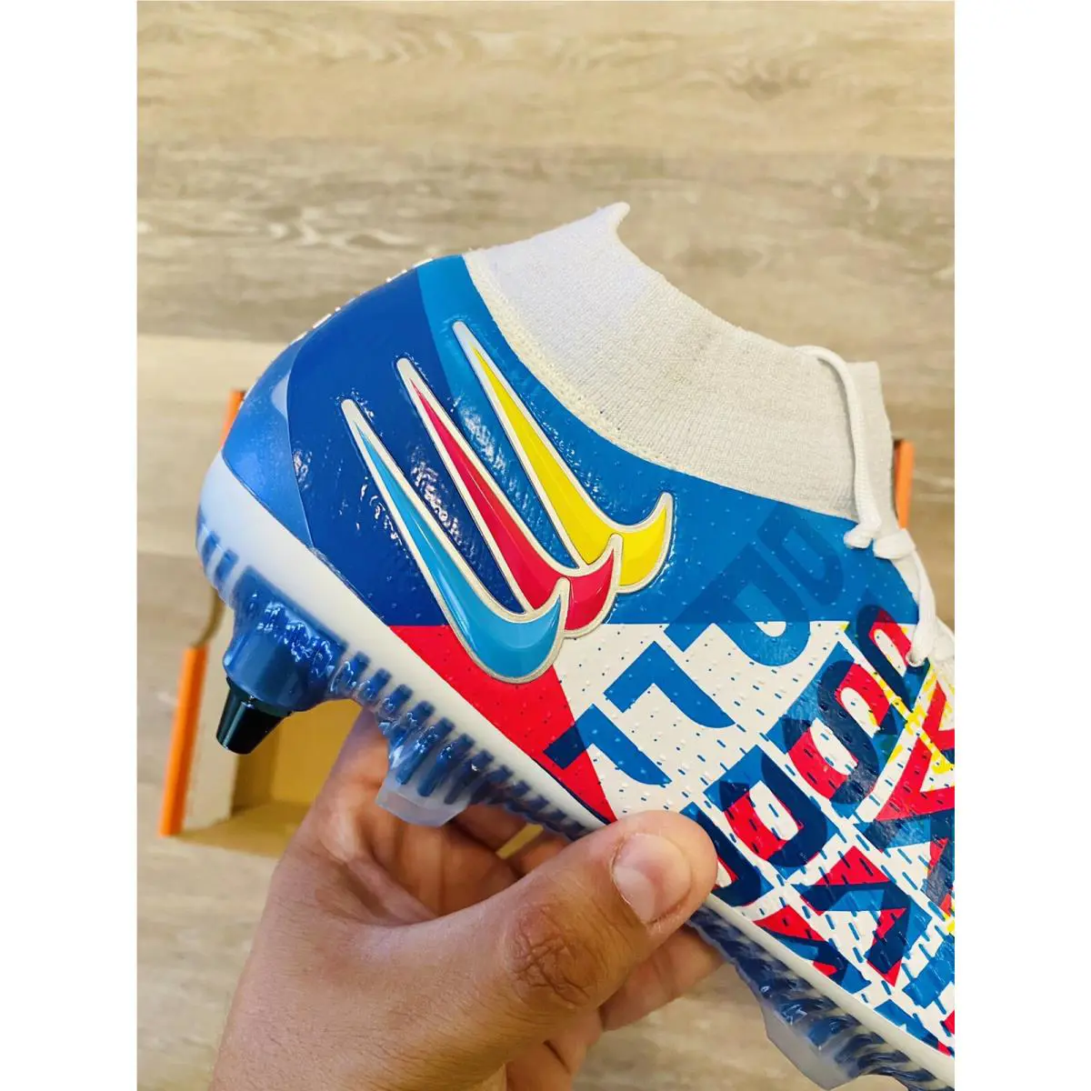 Nike shoes - Nike Phantom GT Elite DF 3D - DJ0956-468 - Chlorine Blue-Pink Blast-Yellow, Main: Multi-Color (UPC: 0194956638636) 7