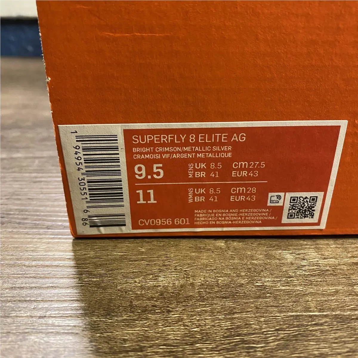 Nike shoes - Nike Mercurial SuperFly 8 Elite AG - CV0956-601 - Red 0