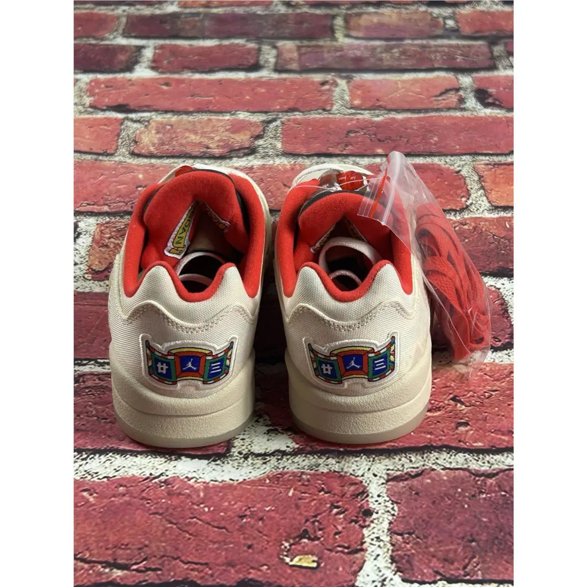 Nike shoes - Air Jordan 5 Retro Low CNY - DD2240-100 - Sail White-Red 1