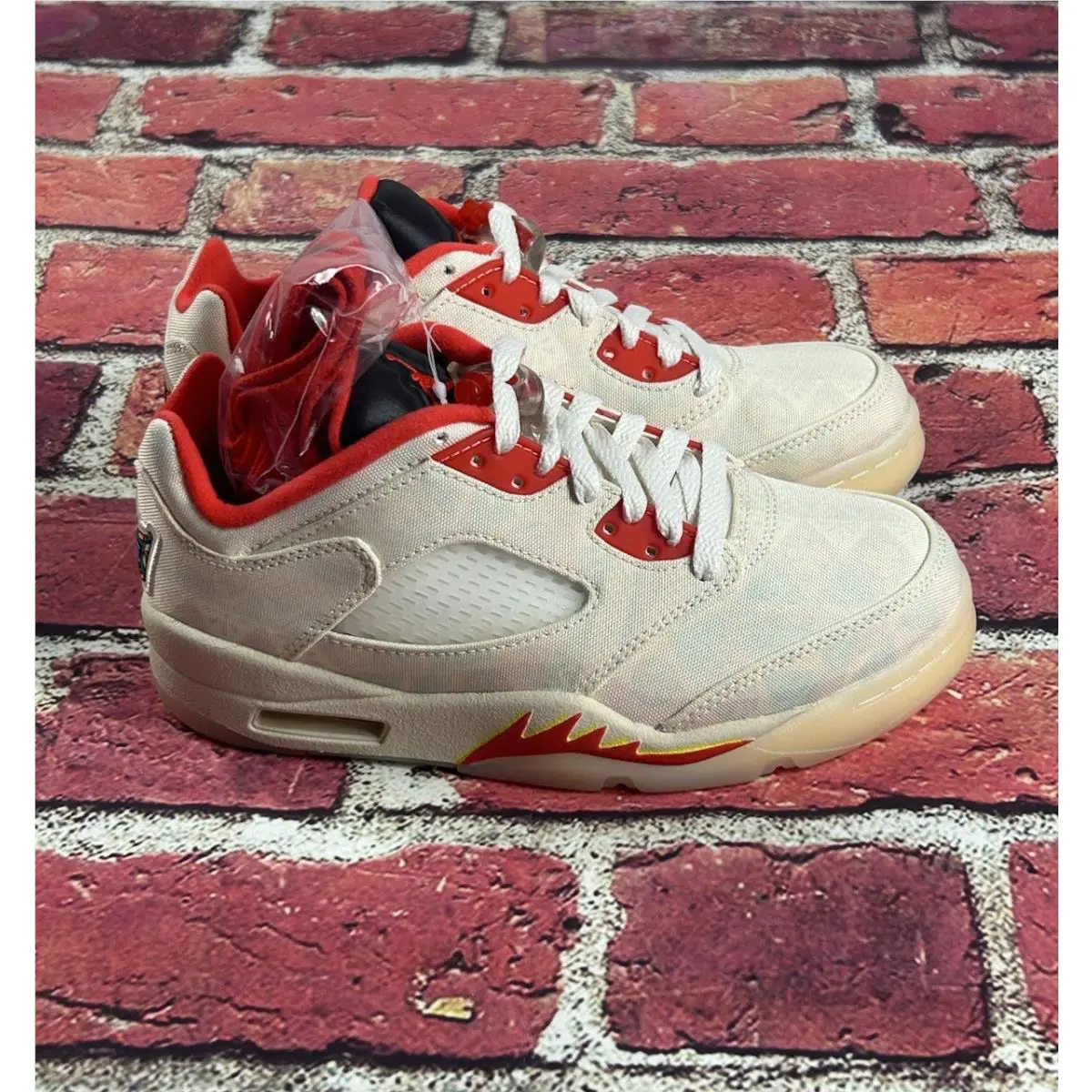 Nike shoes - Air Jordan 5 Retro Low CNY - DD2240-100 - Sail White-Red 2