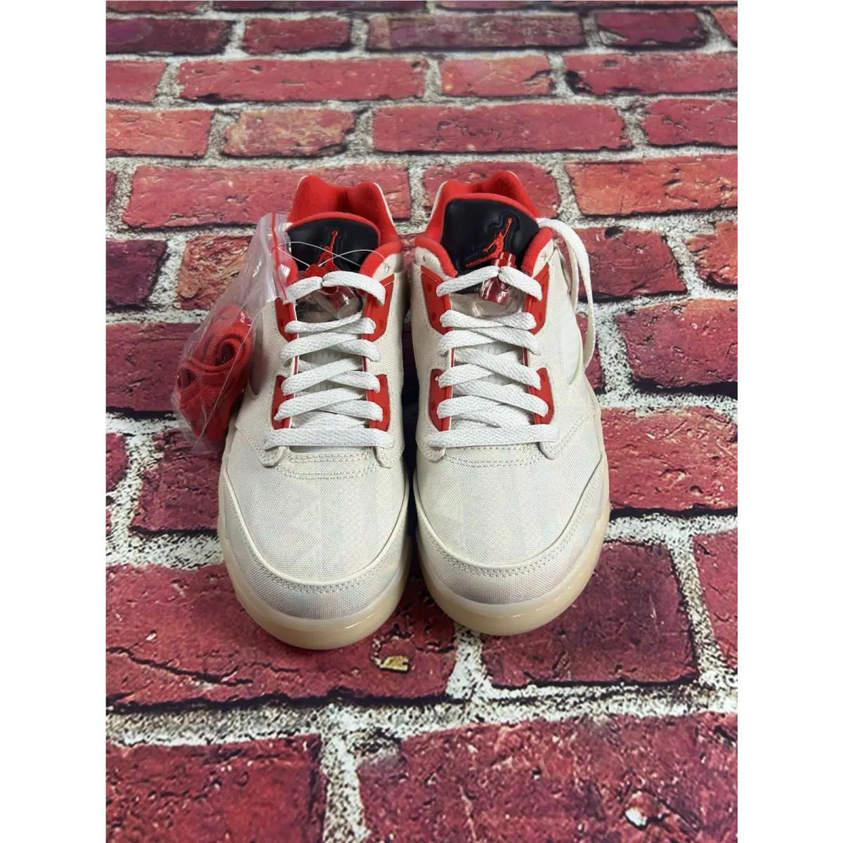 Nike shoes - Air Jordan 5 Retro Low CNY - DD2240-100 - Sail White-Red 3
