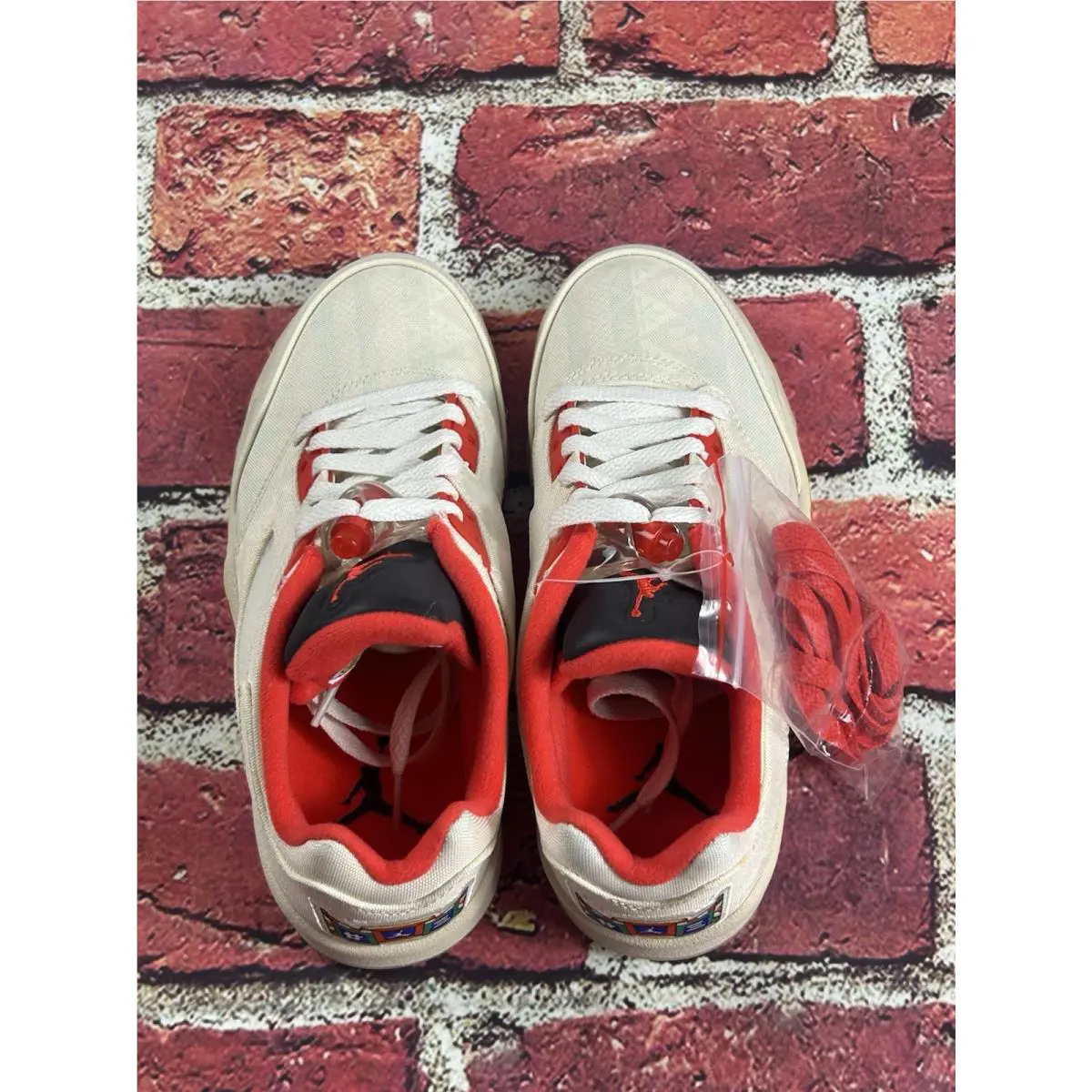 Nike shoes - Air Jordan 5 Retro Low CNY - DD2240-100 - Sail White-Red 4