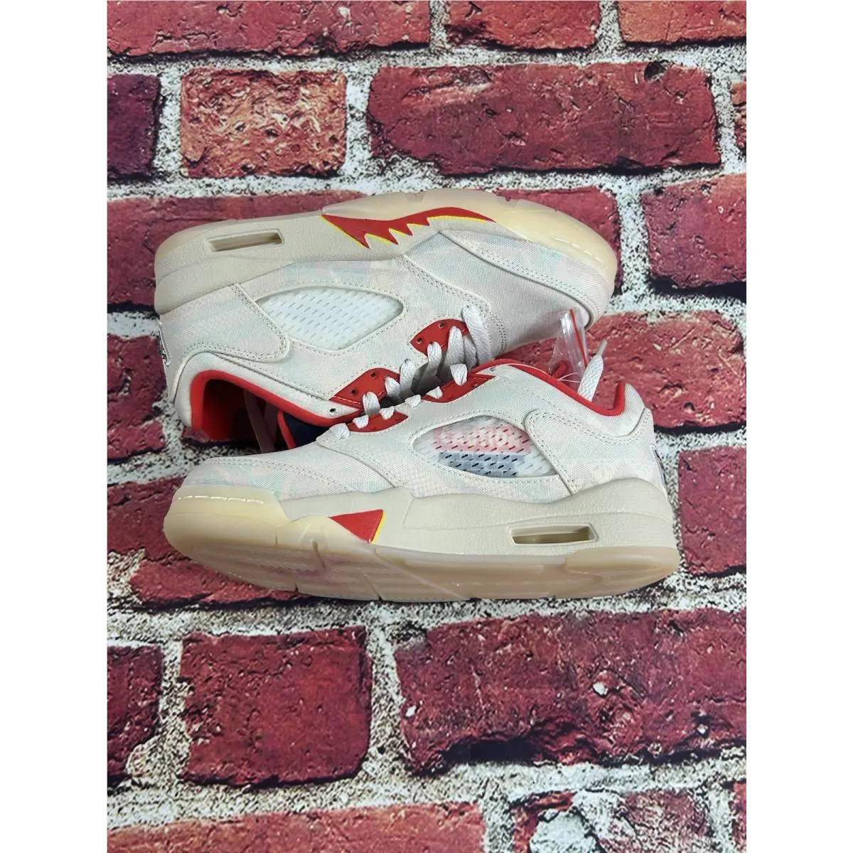 Nike shoes - Air Jordan 5 Retro Low CNY - DD2240-100 - Sail White-Red 7