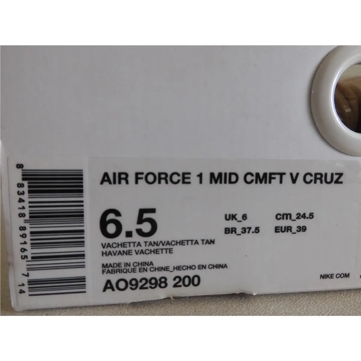 Nike shoes - Nike Air Force 1 Mid - AO9298-200 - Brown (UPC: 883418891657) 3