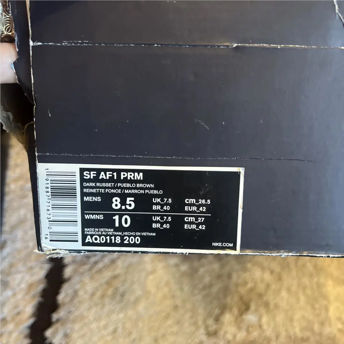 Nike shoes - Nike Air Force 1 - Air Force - AQ0118-200 - Brown (UPC: 0191887716730) 4