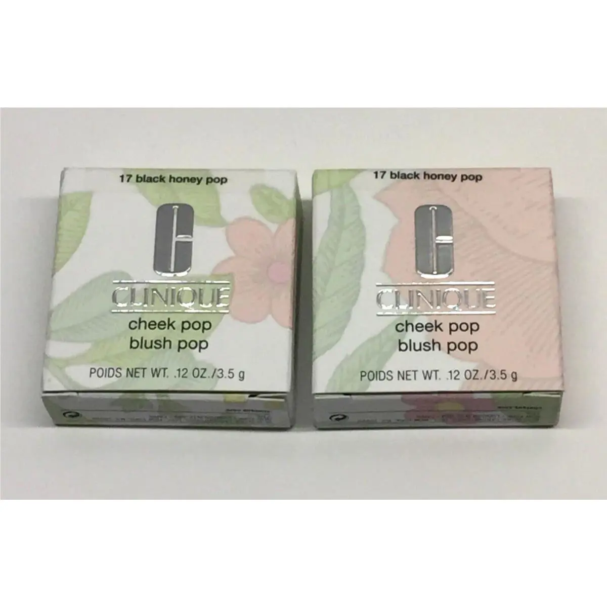 2 x Clinique Cheek Pop Blush 17 Black Honey Pop 0.12 oz/3.5g Full Size