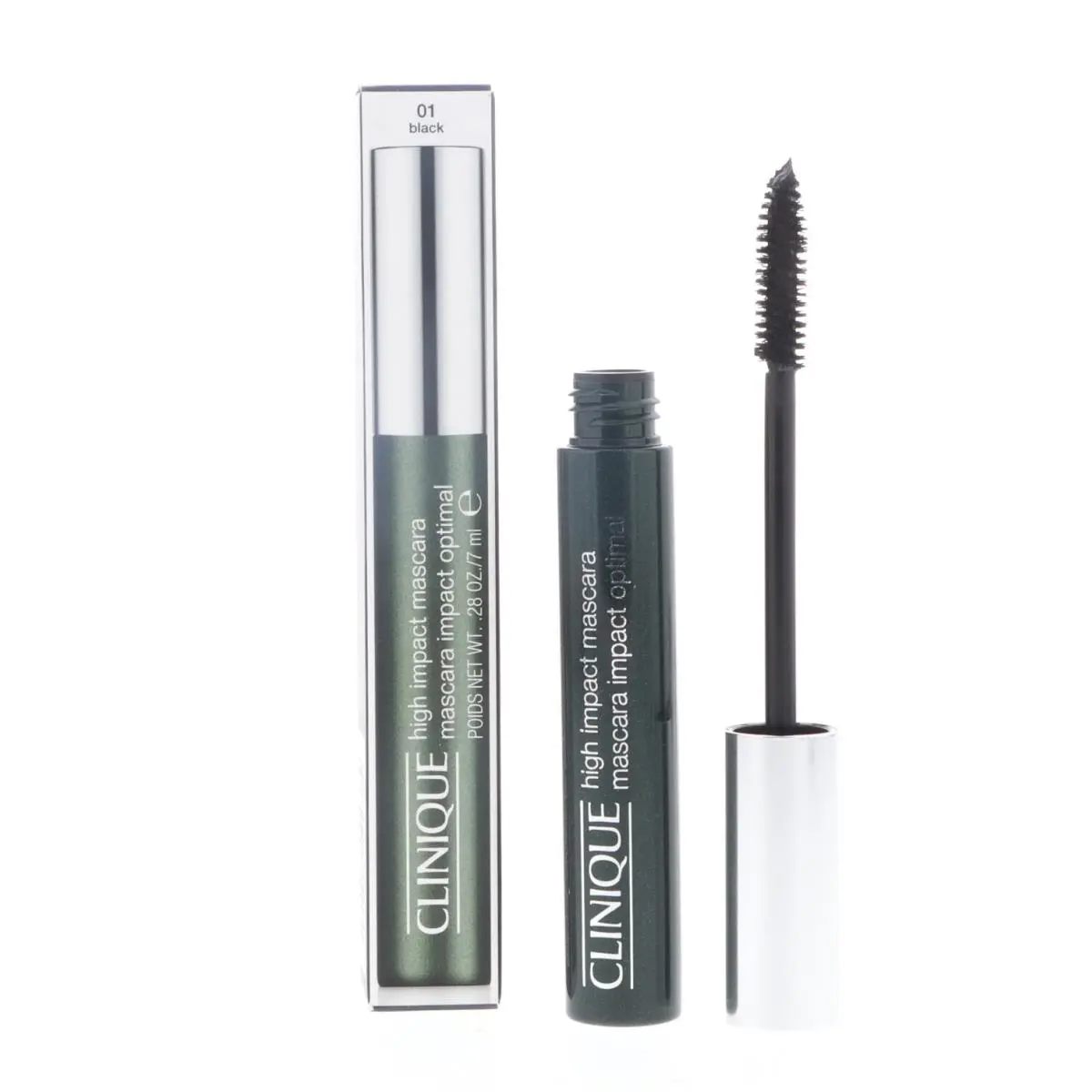Clinique High Impact Mascara 01 Black 0.28 oz 2 Pack