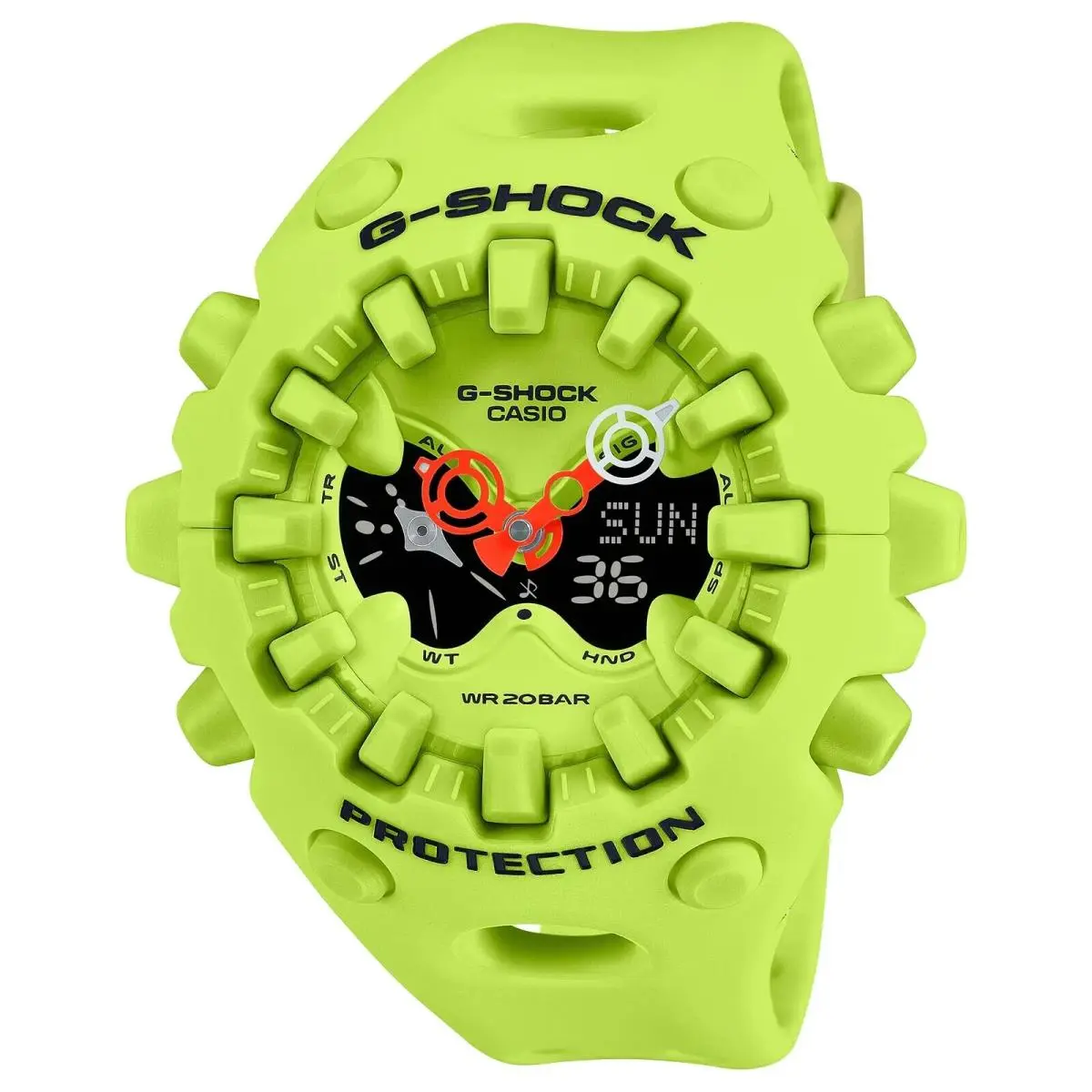 Casio G-shock Neon Yellow Resin GAV01-9A Analog-digital Series