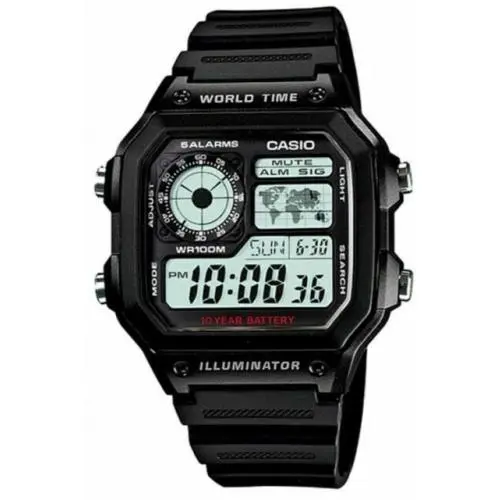 Casio Sport Digital Men`s Watch AE1200WH-1AV