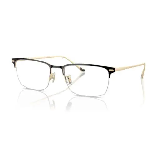 Coach HC5172T 9430 Eyeglasses Men`s Black/light Gold Semi Rim 56mm