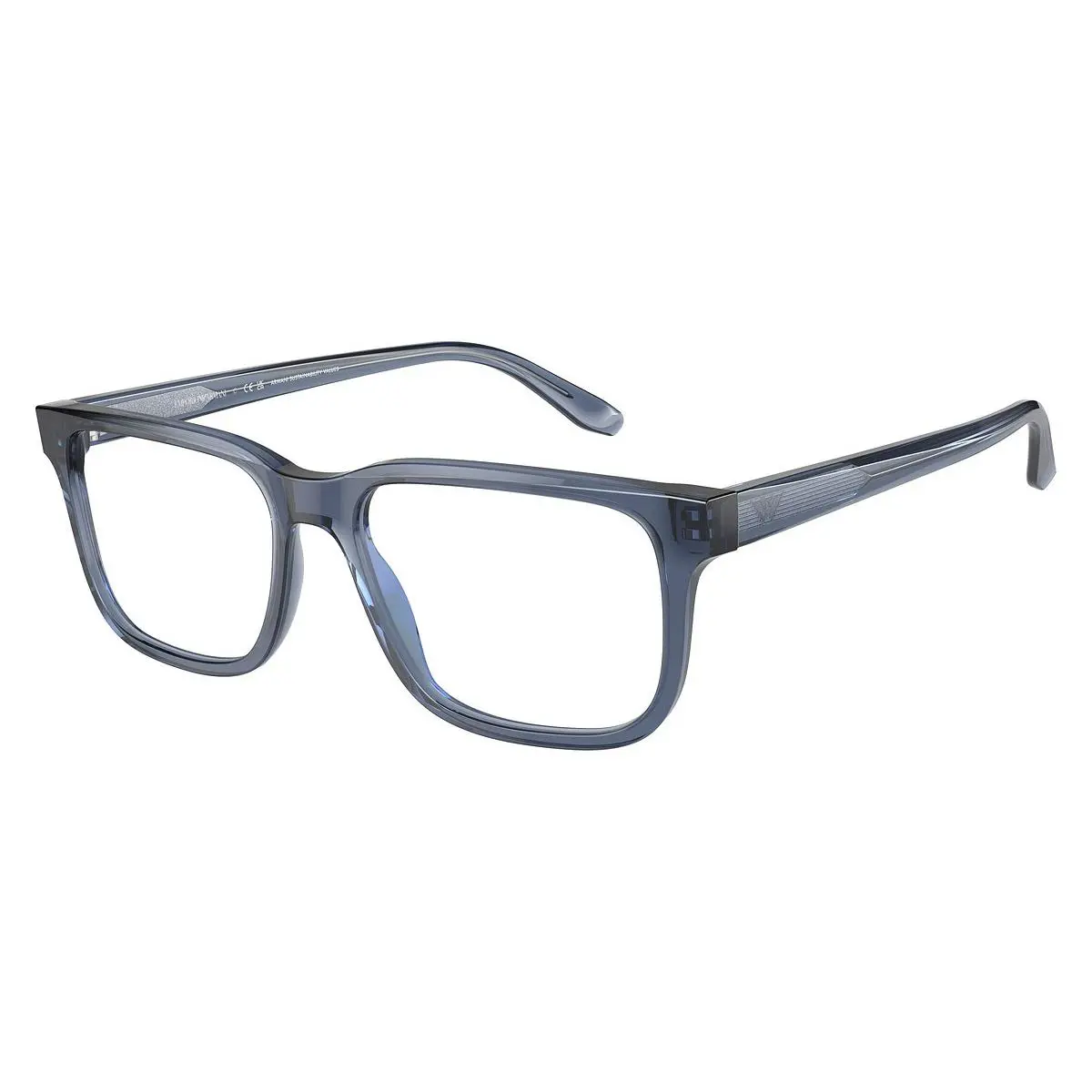 Emporio Armani Rectangle Man Eyeglasses EA3218 5017 55mm Black