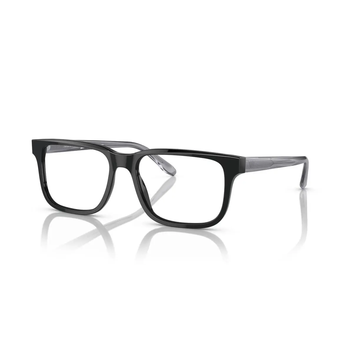 Rectangle Man Eyeglasses EA3218 5017 55mm Black by Emporio Armani