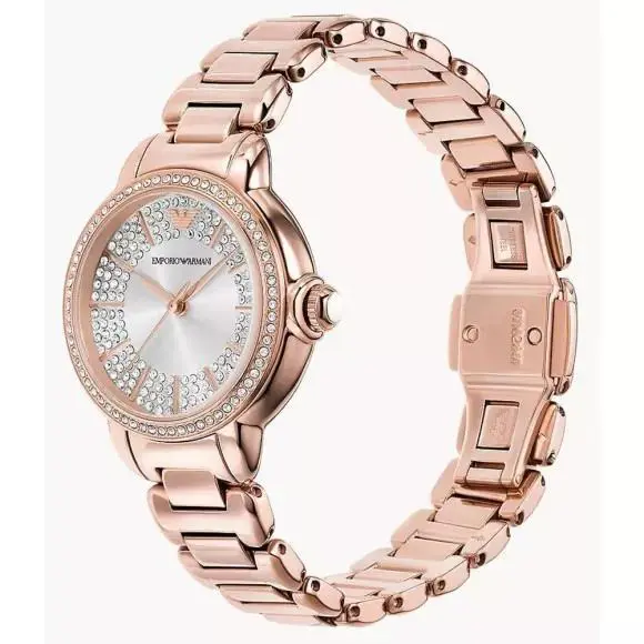 Womens Wristwatch Emporio Armani Analogue `mia` Women`s Watch AR11633 Rose Gold