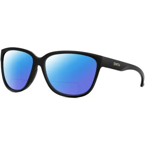 Smith Optics Monterey Womens Pantho Polarized Bifocal Sunglasses Black Gold 58mm - Frame: Multicolor, Lens: Blue Mirror