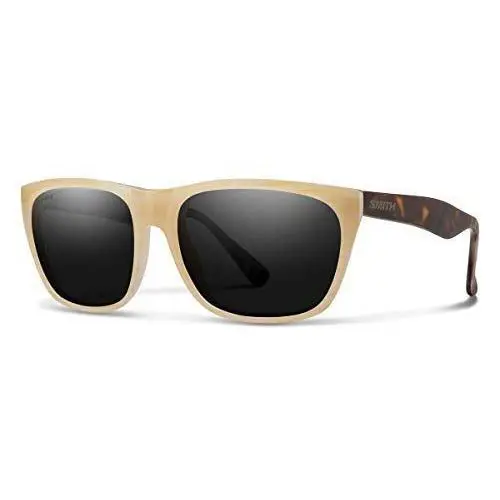 Smith Tioga Designer Sunglasses in Ivory Tortoise Brown/polarized Grey Chromapop by Smith Optics