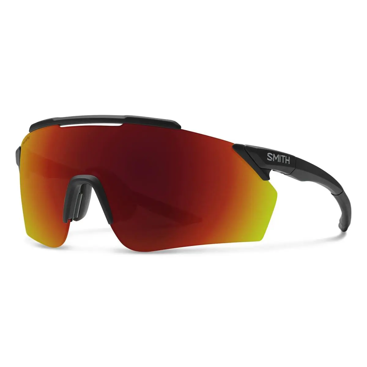 Smith Unisex Ruckus Performance Sunglasses - Matte Black Frame Chromapop Red M - Frame: Black