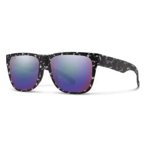Smith Lowdown 2 Sunglasses Black Marble Tort CP Polarized Violet Purple Mirror by Smith Optics