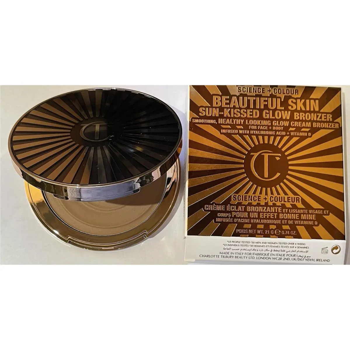 Charlotte Tilbury Beautiful Skin Sun-kissed Glow Bronzer 1 Fair/pale