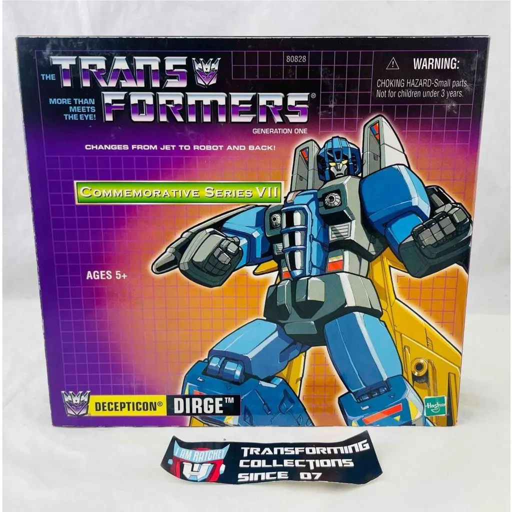 Transformers Hasbro G1 Reissue Dirge Misb Tru Exclusive Commemorative