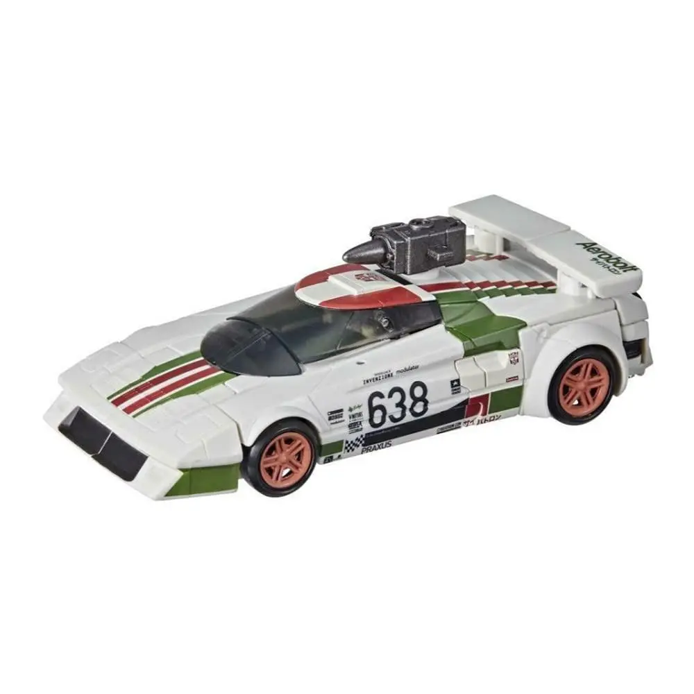 Transformers Kingdom Wheeljack Action Figure Racecar Mode with Missile Accessory