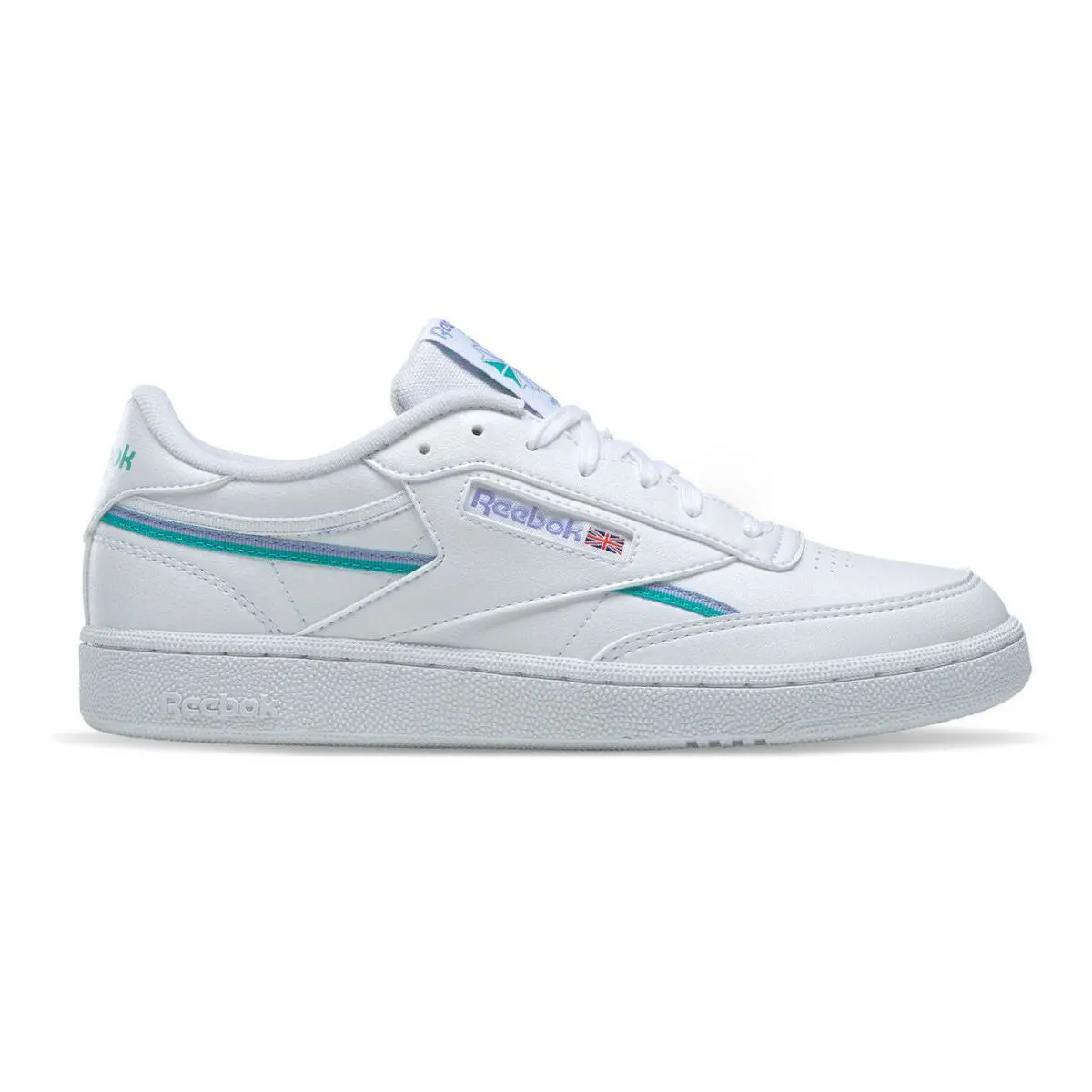 100047513/GY9733 Womens Reebok Club C 85 Vegan - Ftwwht/Lilglw/Clatea