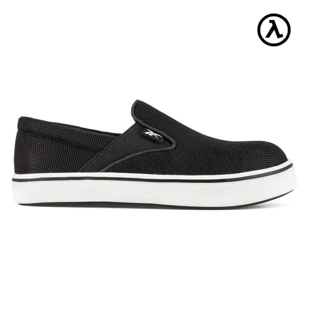 Reebok Comfortie Work Women`s Casual Shoe Black/white Boots RB725 - All Sizes - Black and White