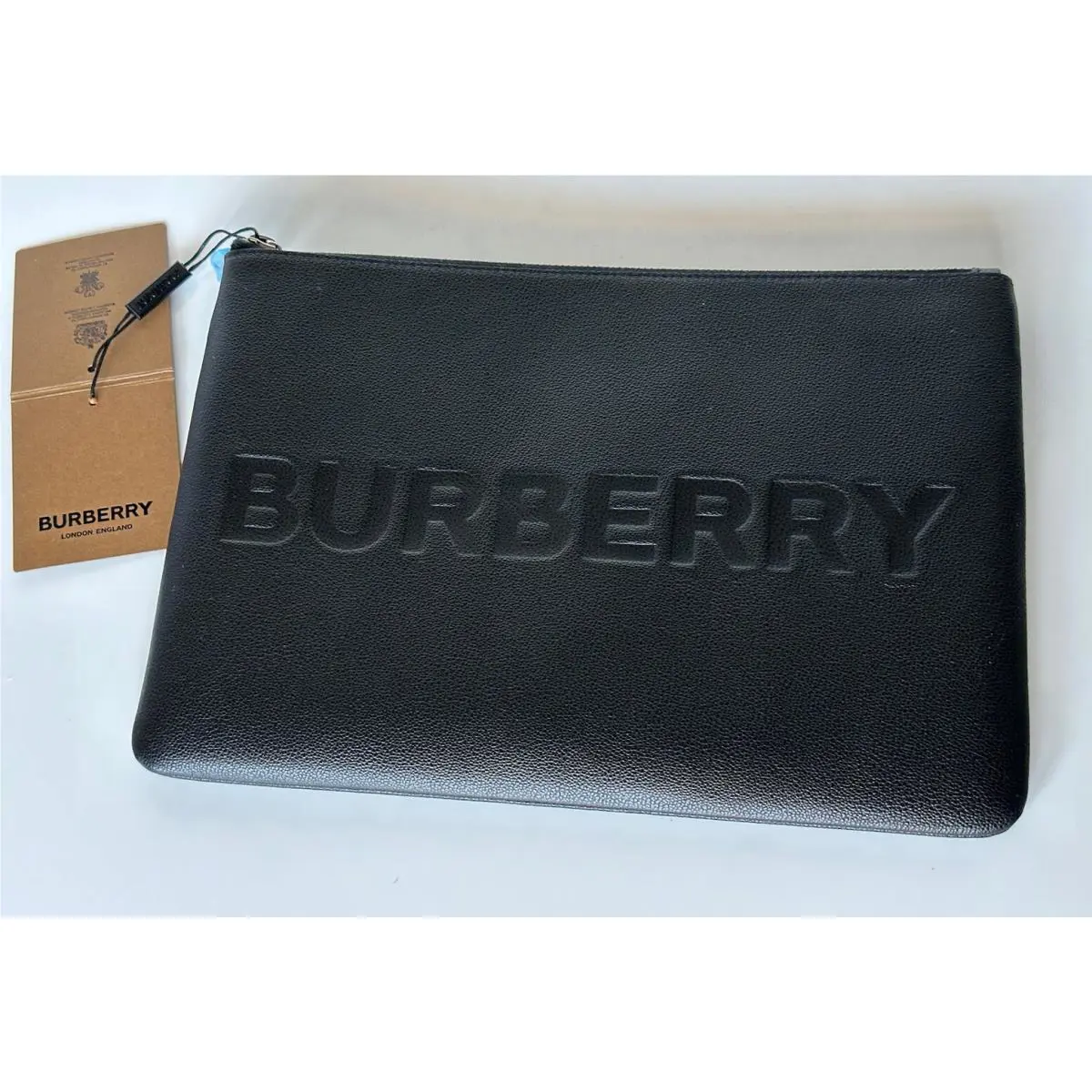 Burberry Black Leather Case Clutch 80528831