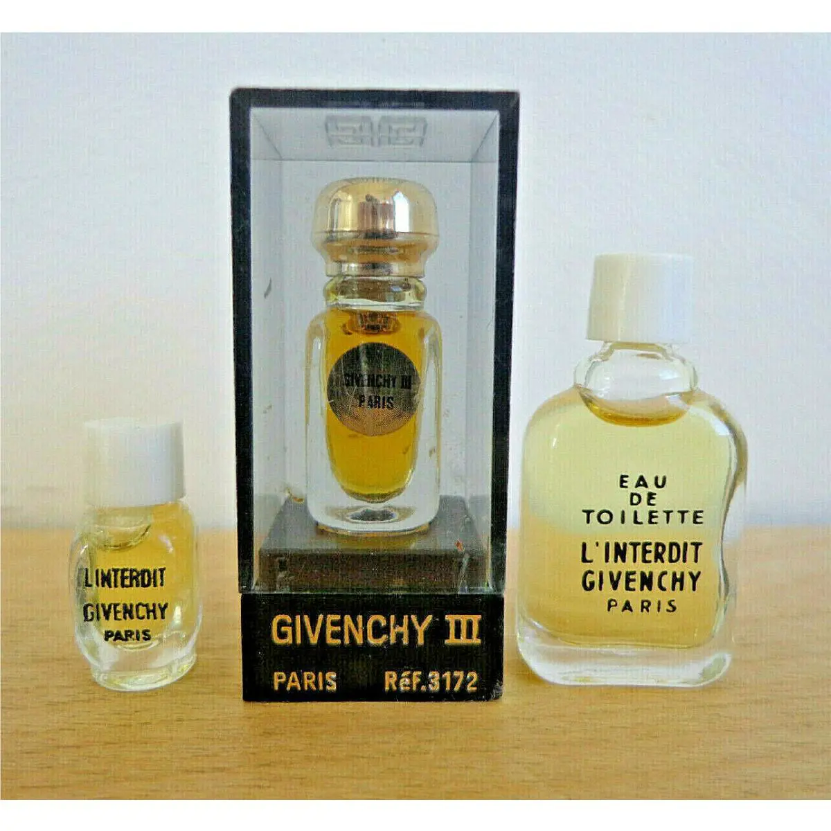 Givenchy Mini Perfume Samples: Iii and 2 Sizes of L’interdit Inv 2874