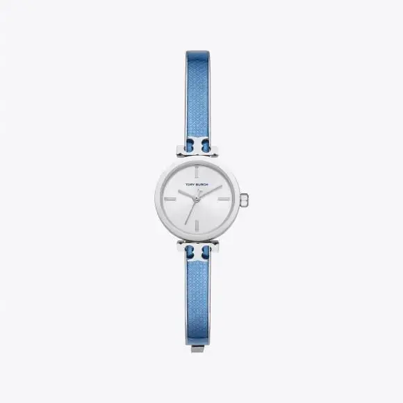 Tory Burch TBW1403 Silver Stainless Steel Blue Dial Women`s Watch