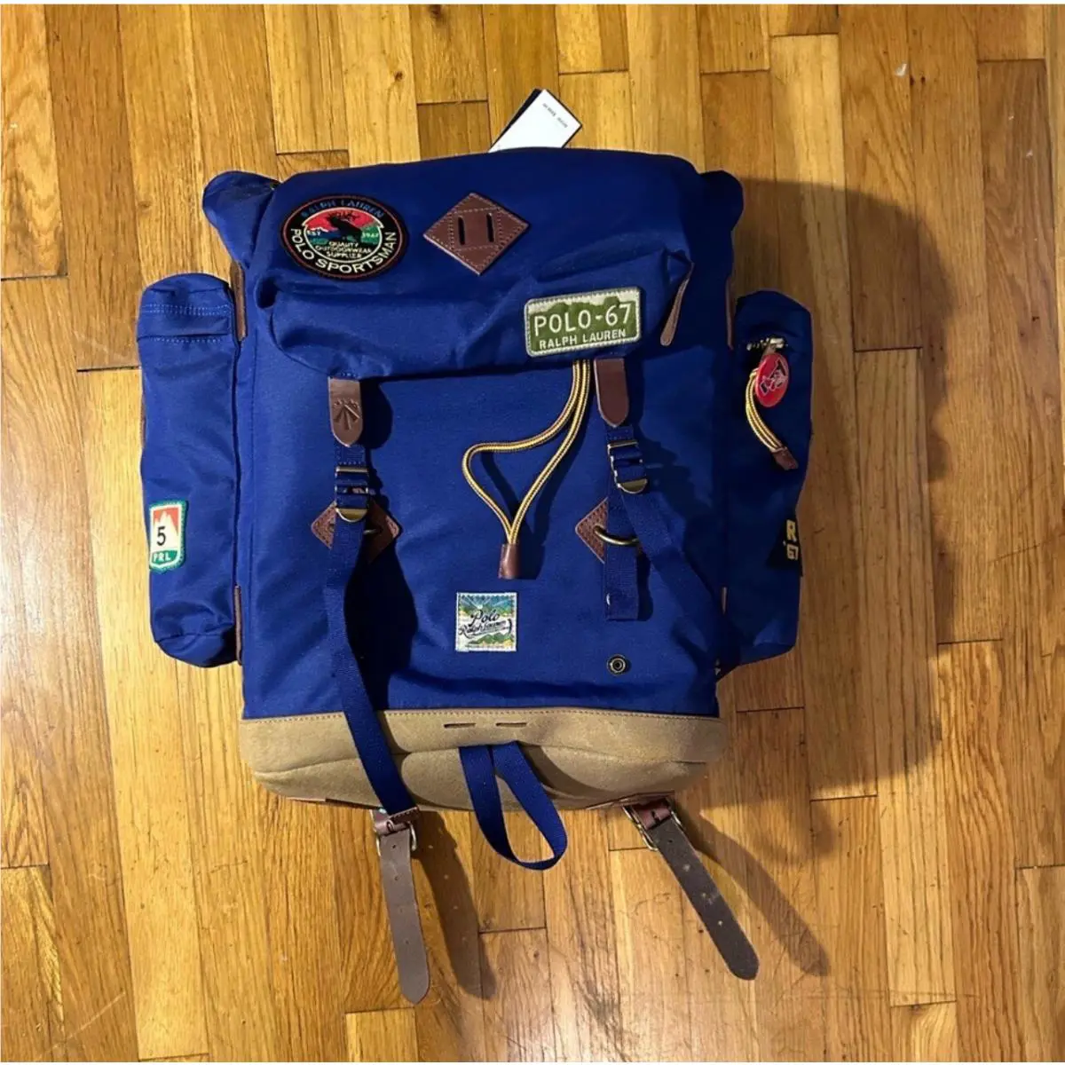 Polo Ralph Lauren Blue Patches Backpack